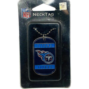 NFL Officially Licensed Neck Tag Dog Tag Necklace Titans Football Team